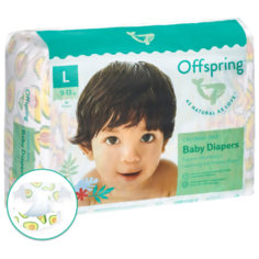 Offspring подгузники L (9-13 кг) 36 шт. авокадо