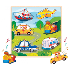 Рамка-вкладыш Mapacha Транспорт (76757), 6 дет.