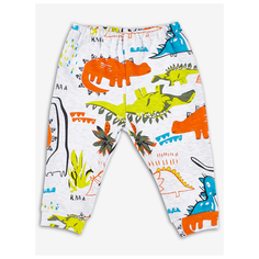 Брюки Веселый Малыш Диномир 33320/дм размер 80, разноцветный