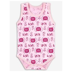 Боди Веселый Малыш размер 86, розовый