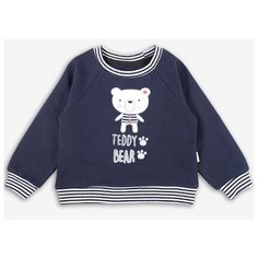 Свитшот Веселый Малыш размер 86, темно-синий