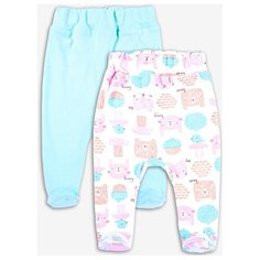 Ползунки Веселый Малыш размер 56, розовый/голубой