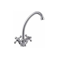 Смеситель для кухни (мойки) Ledeme L4008 двухрычажный хром