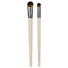 Набор кистей Ecotools для макияжа глаз Ultimate shade duo, 2 шт. бежевый