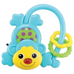 Прорезыватель-погремушка Happy Baby Monkus 330304 голубой