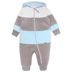 Комбинезон Мамуляндия 19-505 размер 98, молочный/серый/голубой