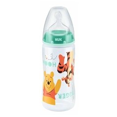 NUK First Choice Plus Disney Winnie the Pooh бутылочка 300 мл с рождения, зеленый