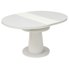 Стол TetChair Solara 01, раскладной, длина в разложенном виде: 140 см, d: 110 см, белый