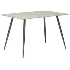 Стол TetChair Darwin 5043, ДхШ: 120 х 80 см, антрацит/серый мрамор