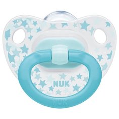 Пустышка силиконовая ортодонтическая NUK Classic Happy Days 6-18 м (1 шт) звезды