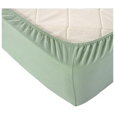 Простыня Селтекс трикотажная на резинке 180 х 200 см оливковый