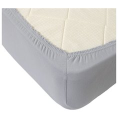 Простыня Селтекс трикотажная на резинке 90 х 200 см серый