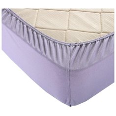 Простыня Селтекс трикотажная на резинке 180 х 200 см лиловый