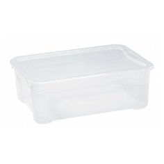 Econova Ящик универсальный Кристалл M 19х55,5х39 см прозрачный