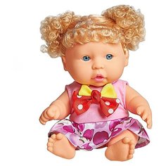 Кукла Lovely baby в розовом платье с золотистыми локонами, 18.5 см, XM632/2