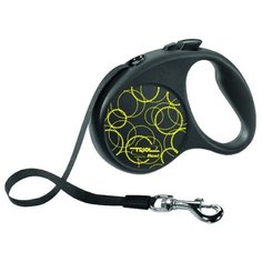 Поводок-рулетка для собак Triol Fun Neon S ленточный неоново-желтый 5 м