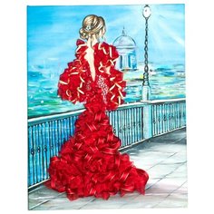 Волшебная Мастерская Мозаика из пайеток Девушка в красном МХ-31