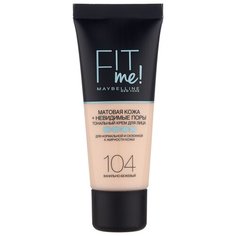 Maybelline New York Тональный крем Fit Me, 30 мл, оттенок: 104 ванильно-бежевый