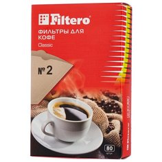 Одноразовые фильтры для капельной кофеварки Filtero Classic Размер 2 80 шт.