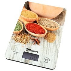 Кухонные весы Sakura SA-6077 BS/DS/WS специи/светлый