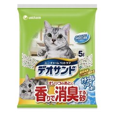 Комкующийся наполнитель Unicharm Deosand с ароматом душистого мыла 5 л