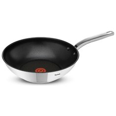 Сковорода-вок Tefal Intuition A7031904 28 см, стальной/черный