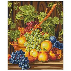 Мосфа Картина по номерам "Сочный виноград" 40х50 см (7С-0263)