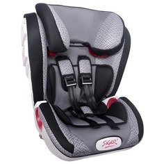 Автокресло группа 1/2/3 (9-36 кг) Siger Индиго Isofix, серый лабиринт