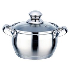 Кастрюля TimA Практичная 5,9 л, серебристый