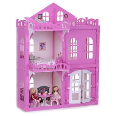 KRASATOYS кукольный домик Элизабет 000289/000290, белый/розовый