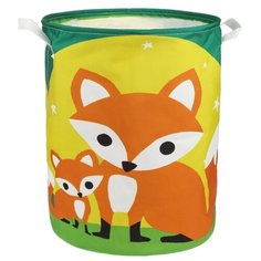Корзина Наша игрушка Лисицы 35х45 см (HXH2019040903-25b) зеленый/желтый/оранжевый