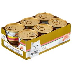 Корм для кошек Gourmet Голд с форелью и с томатами 12шт. х 85 г (паштет)