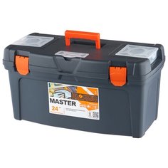 Ящик с органайзером BLOCKER Master BR6006 61x32x30 см 24 серо-свинцовый/оранжевый