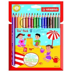 STABILO Цветные карандаши Trio thick 18 цветов (203/18-01)