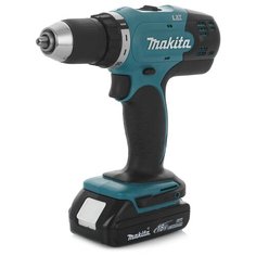 Аккумуляторная дрель-шуруповерт Makita DDF453SYX5 Li-Ion 1.5 А·ч 18 В х1 42 Н·м синий/черный