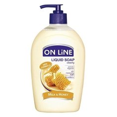 Мыло жидкое On Line Молоко и мед, 500 мл