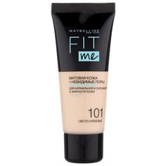 Maybelline New York Тональный крем Fit Me, 30 мл, оттенок: 101 светло-кремовый