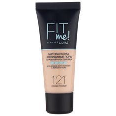 Maybelline New York Тональный крем Fit Me, 30 мл, оттенок: 121 кремово-розовый
