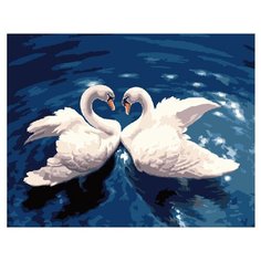 ВанГогВоМне Картина по номерам "Два лебедя", 40х50 (ZX 20180)