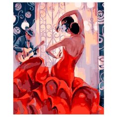 ВанГогВоМне Картина по номерам "Алое платье", 40х50 (ZX 21119)