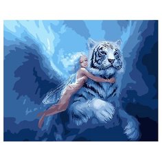 ВанГогВоМне Картина по номерам "Фея и тигр", 40х50 см (ZX 21733)