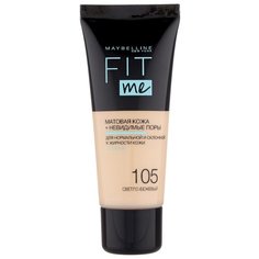 Maybelline New York Тональный крем Fit Me, 30 мл, оттенок: 105 Светло-Бежевый