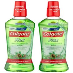 Colgate PLAX Форте Кора дуба и Пихта для десен ополаскиватель полости рта, 500 мл, 2 шт