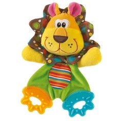 Прорезыватель Playgro Roary Teething Blankie оранжевый/голубой