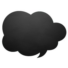 Доска на холодильник меловая Doski4you СМСка комплект (30х40 см) черный