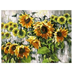 Белоснежка Картина по номерам "Ноктюрн с подсолнухами" 30х40 см (005-AS)