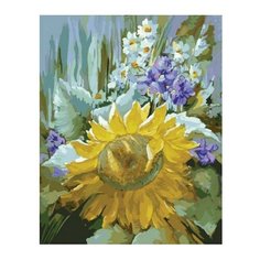 Белоснежка Картина по номерам "Подсолнух" 30х40 см (782-AS)