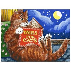 Белоснежка Картина по номерам "Сказки про котов" 30х40 см (119-AS)