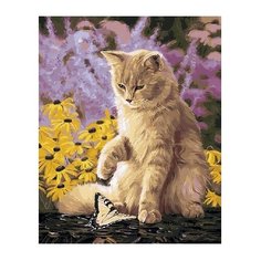 ВанГогВоМне Картина по номерам "Ленивый кот", 40х50 см (ZX 21475)