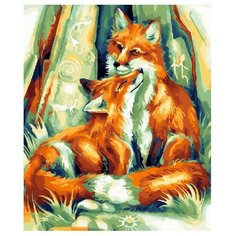 ВанГогВоМне Картина по номерам "Лисья нежность", 40х50 см (ZX 20782)
